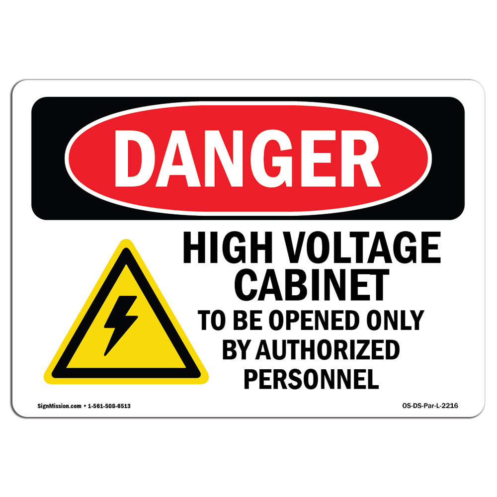 High Voltage Cabinet To Be Opened