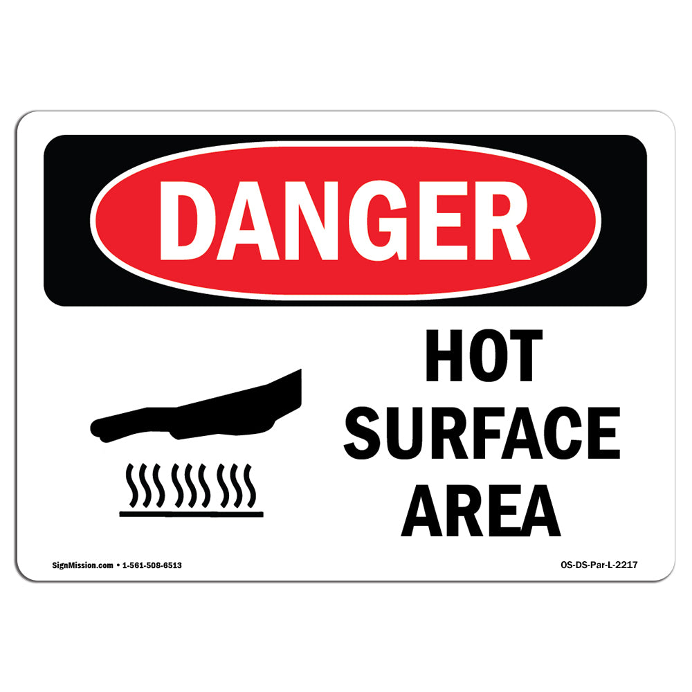 Hot Surfaces In This Area