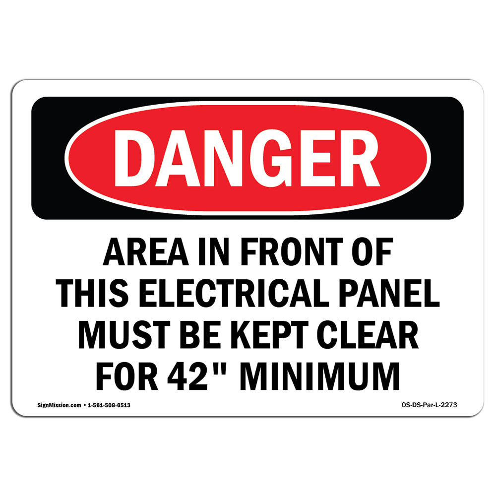Area In Front Of This Electrical Panel Must