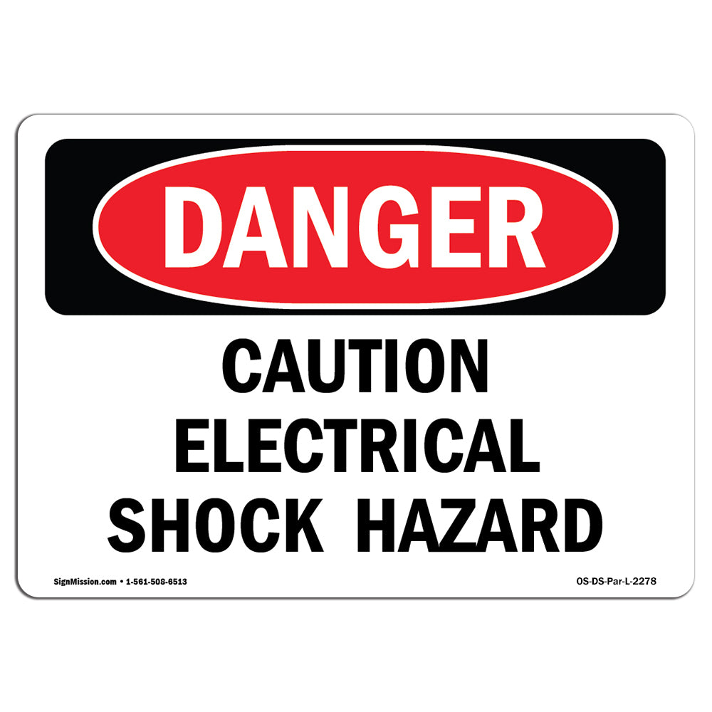 Caution Electrical Shock Hazard