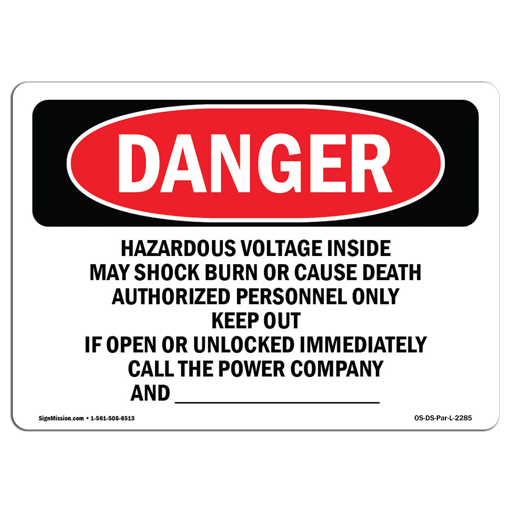 Hazardous Voltage Inside May Shock Burn