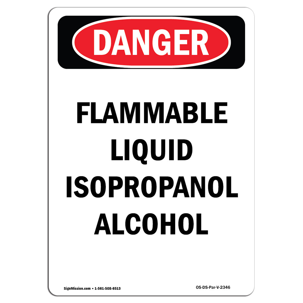Flammable Liquid Isopropanol Alcohol
