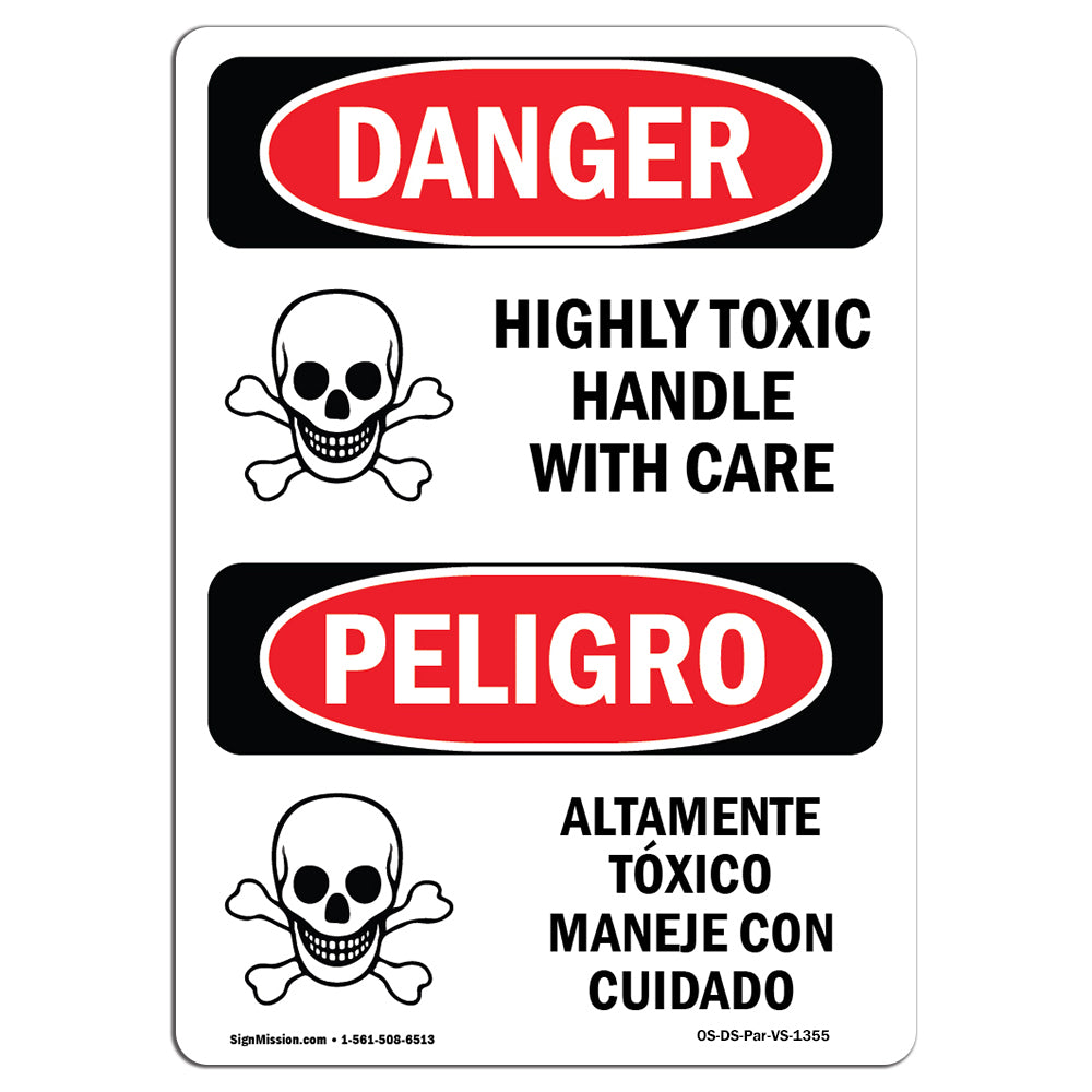 Danger Sign highly toxic handle with care - SafetyKore