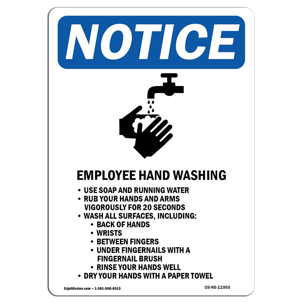 Employee Hand Washing