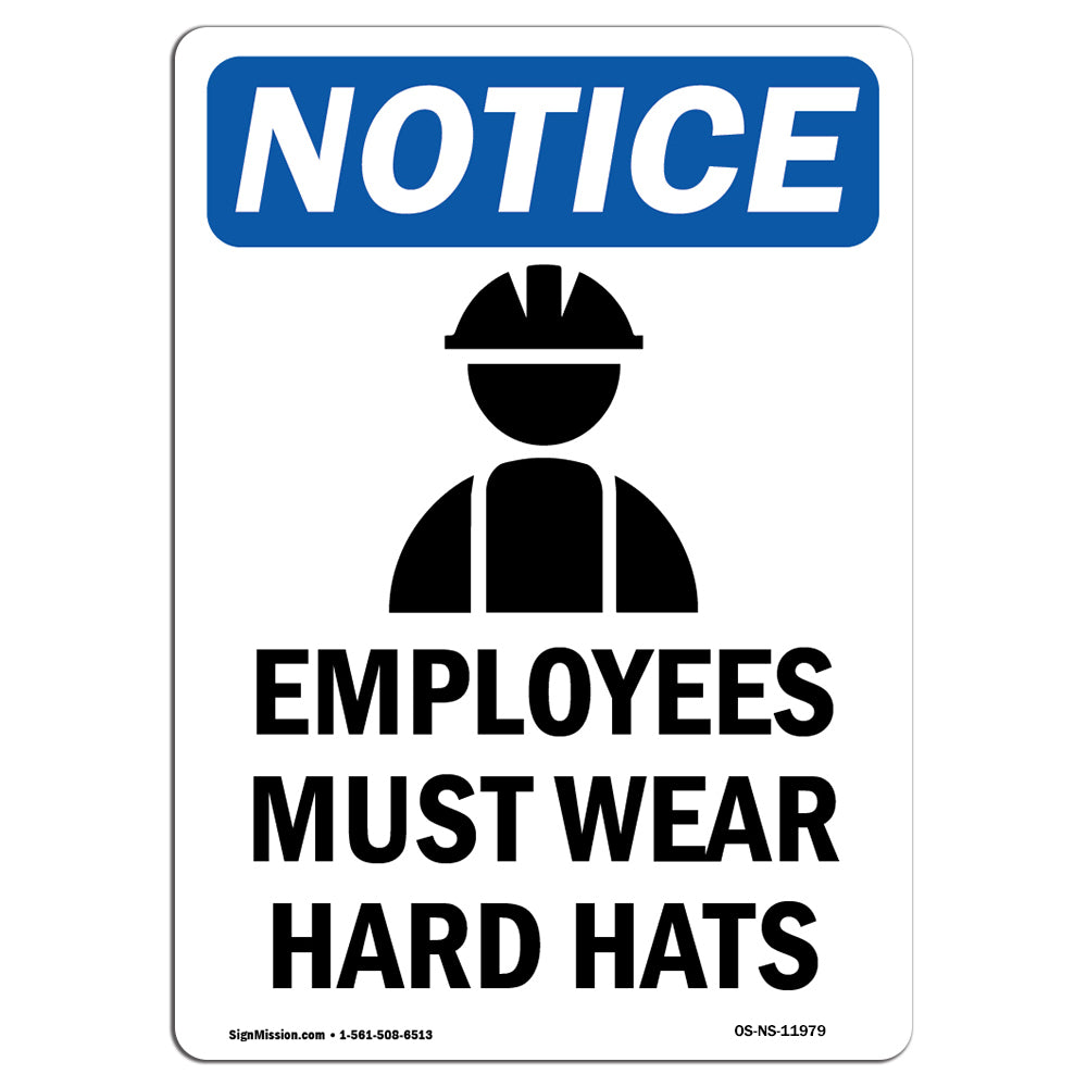 Employees Must Wear Hard Hats