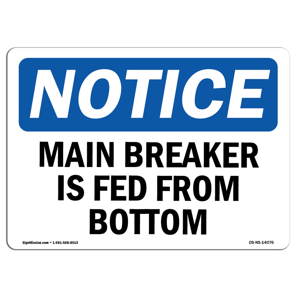 Main Breaker Is Fed From Bottom