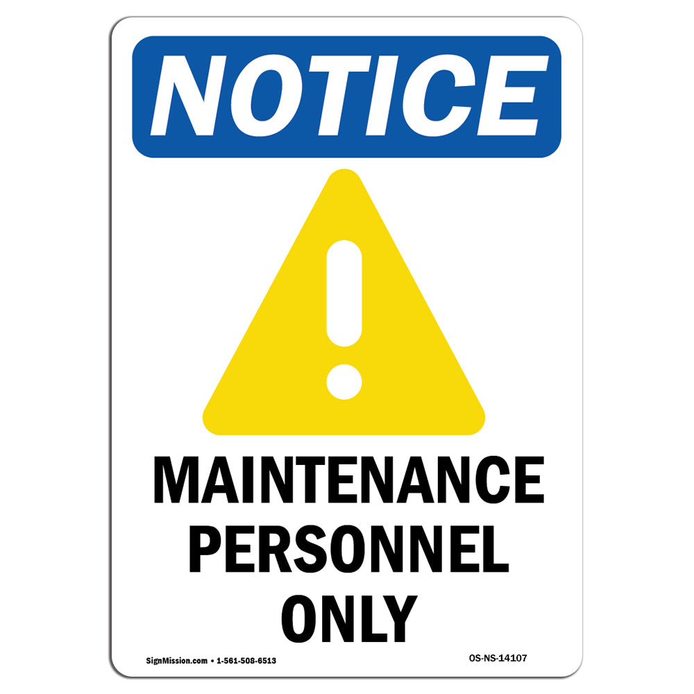 Maintenance Personnel Only