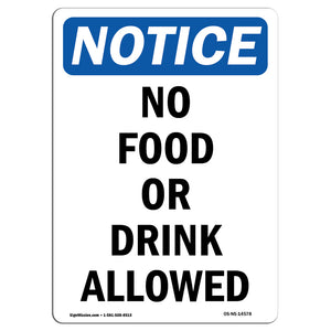 No Food Or Drink Allowed Sign