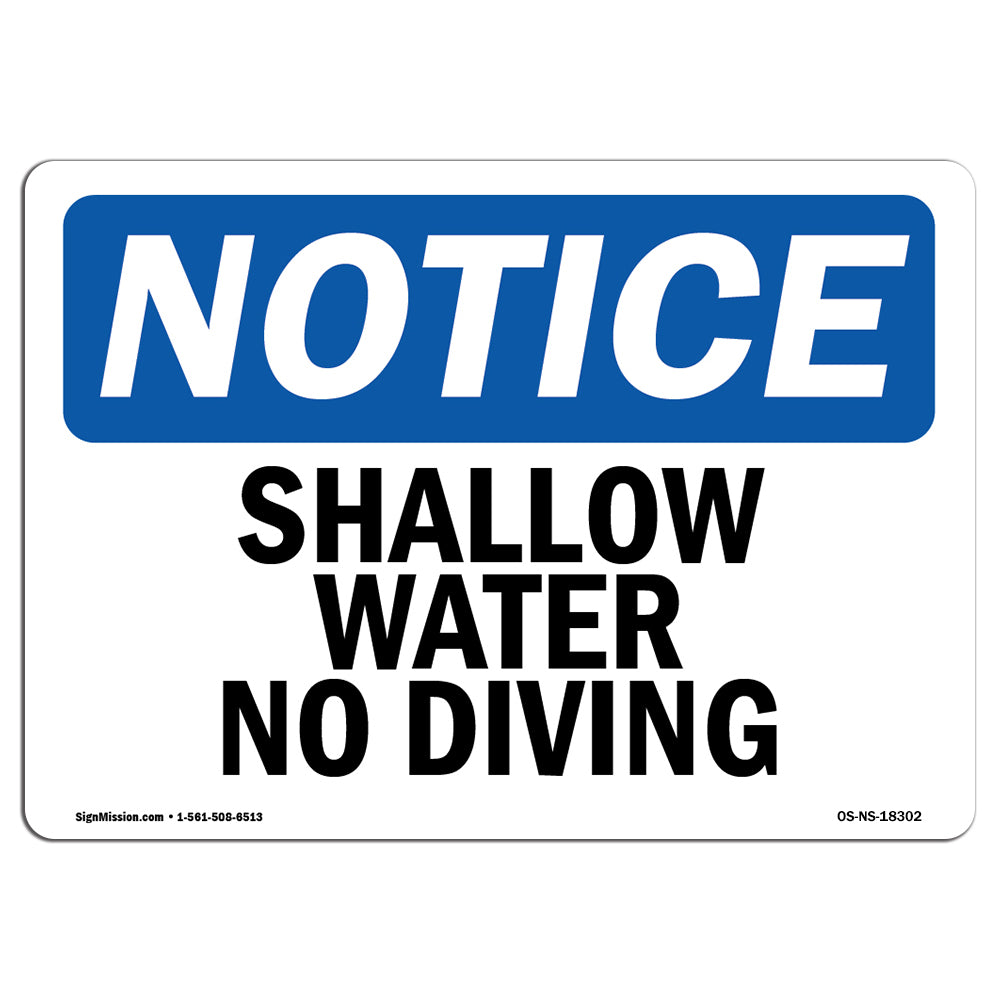 Shallow Water No Diving