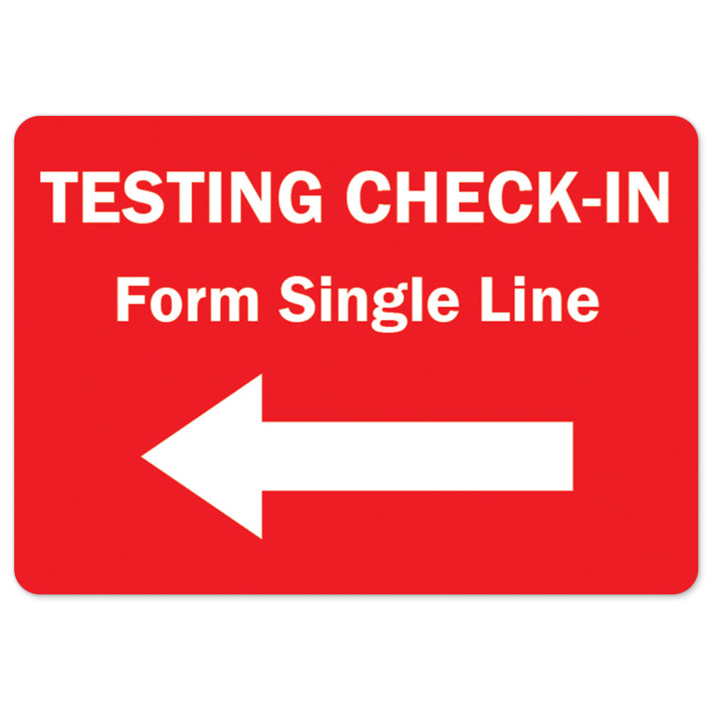 Testing Check-in Form Single Line Left Arrow