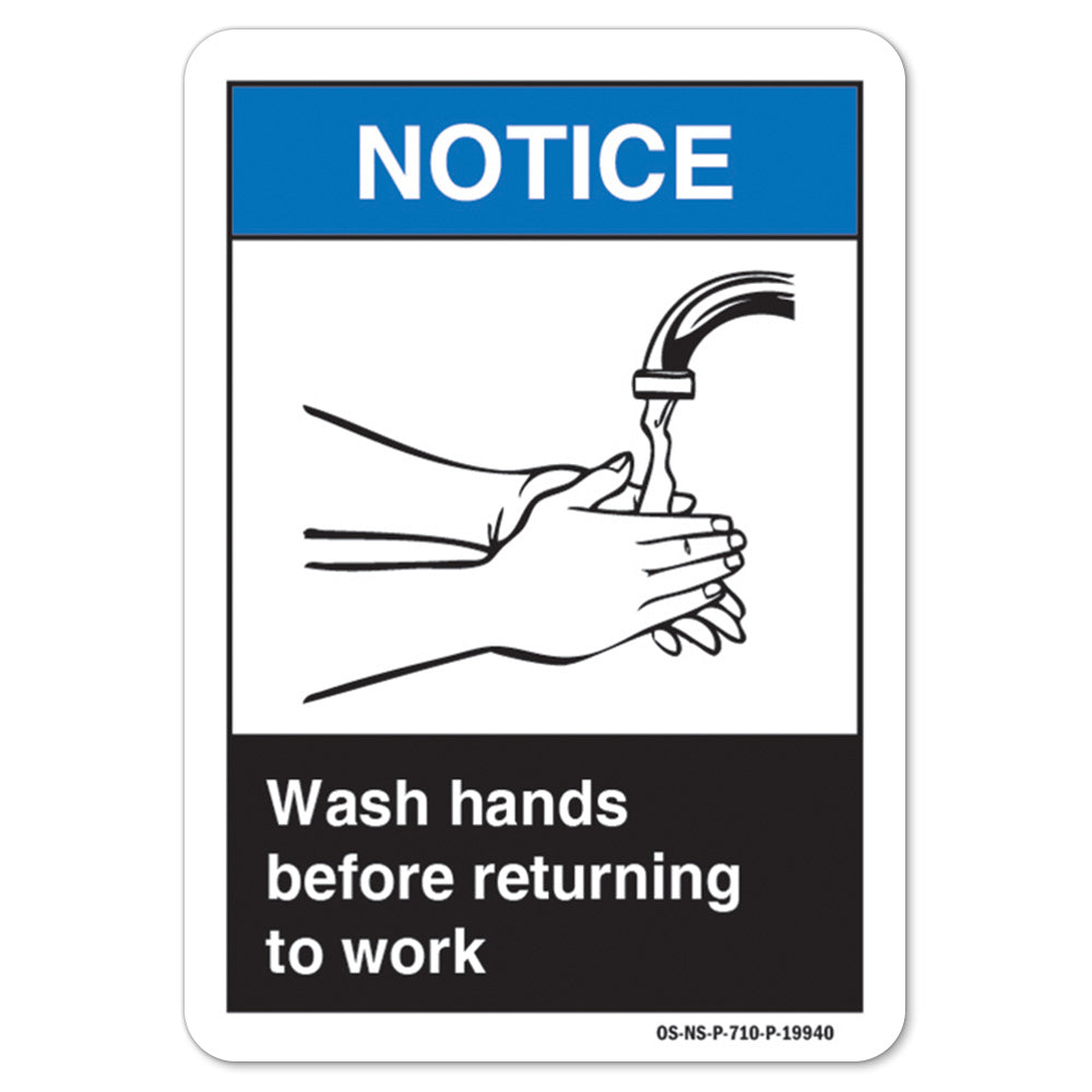 Wash Hands Before Returning To Work