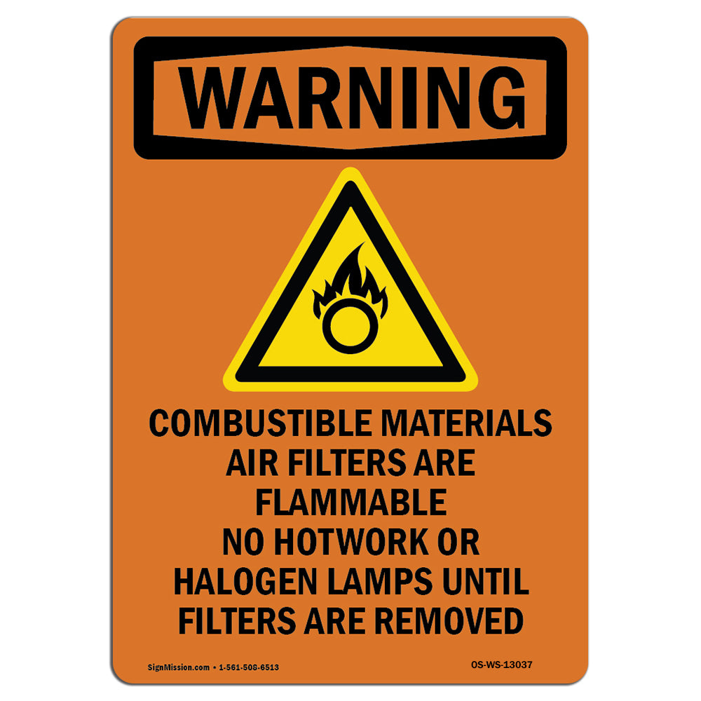 Combustible Materials With Symbol
