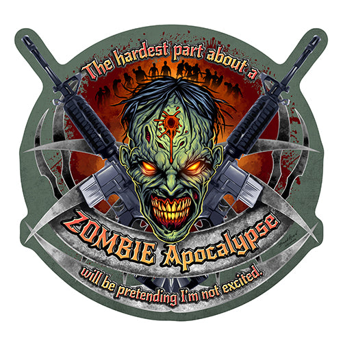 Zombie Apocalypse Vinyl Decal Sticker