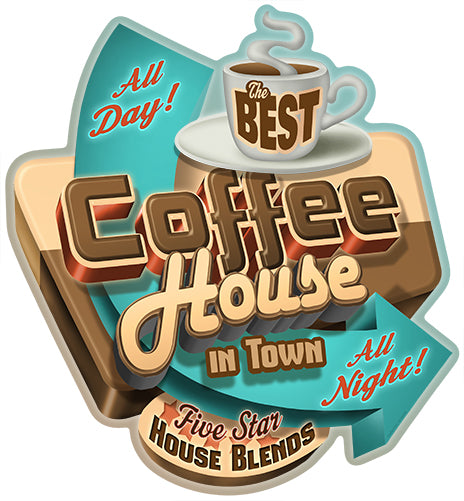 Best Coffee In Town Vinyl Decal Sticker
