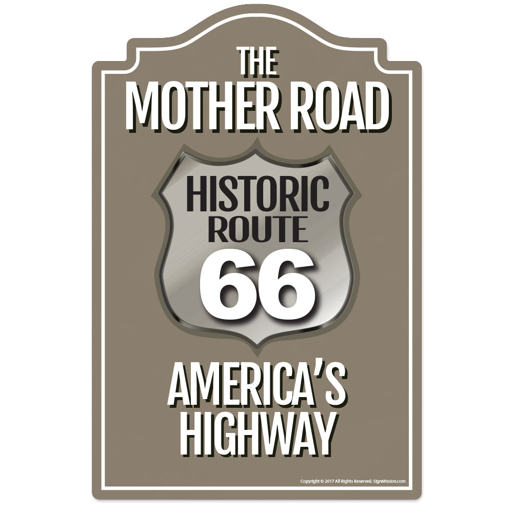 Historic Route 66 Vinyl Decal Sticker