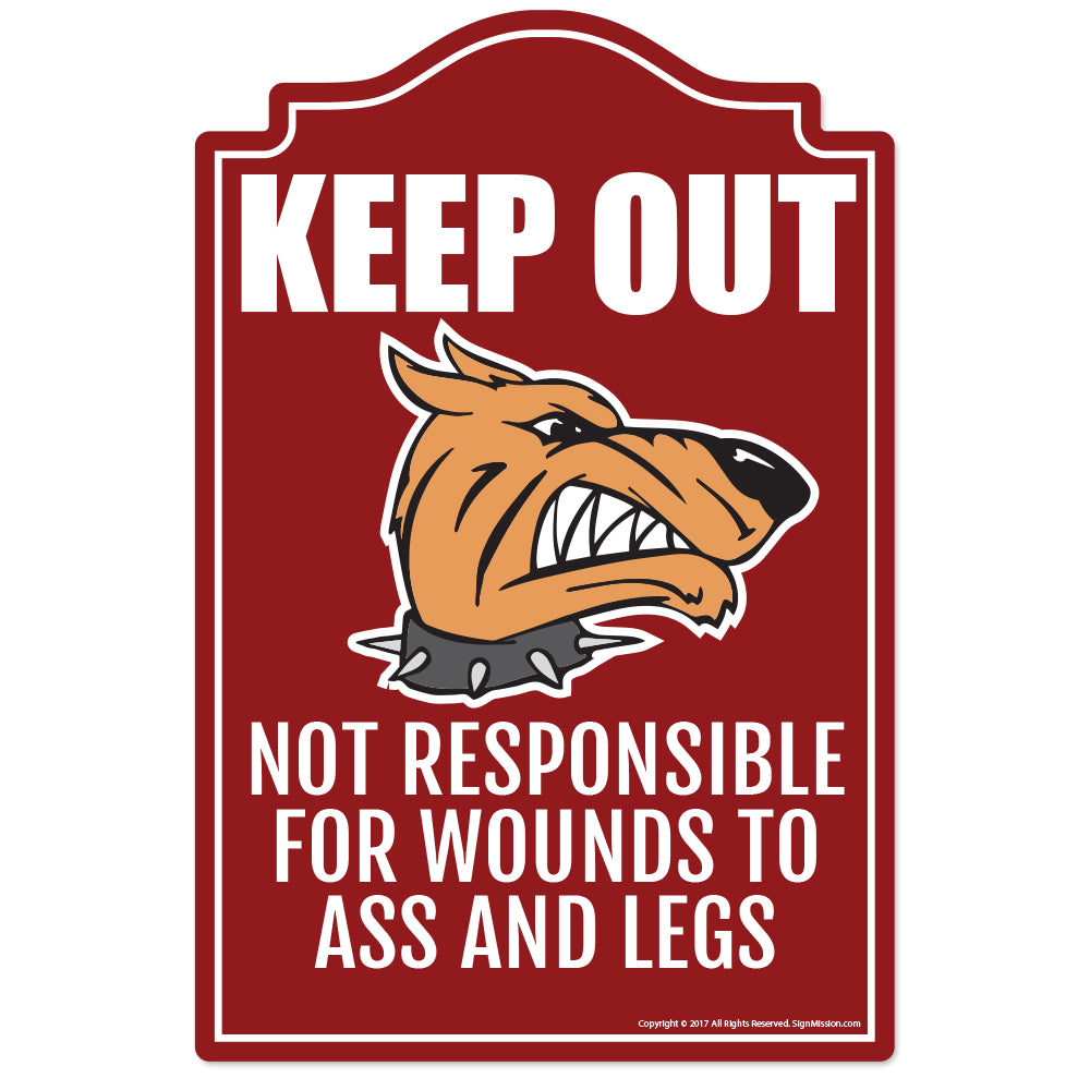 Keep Out Dog Vinyl Decal Sticker