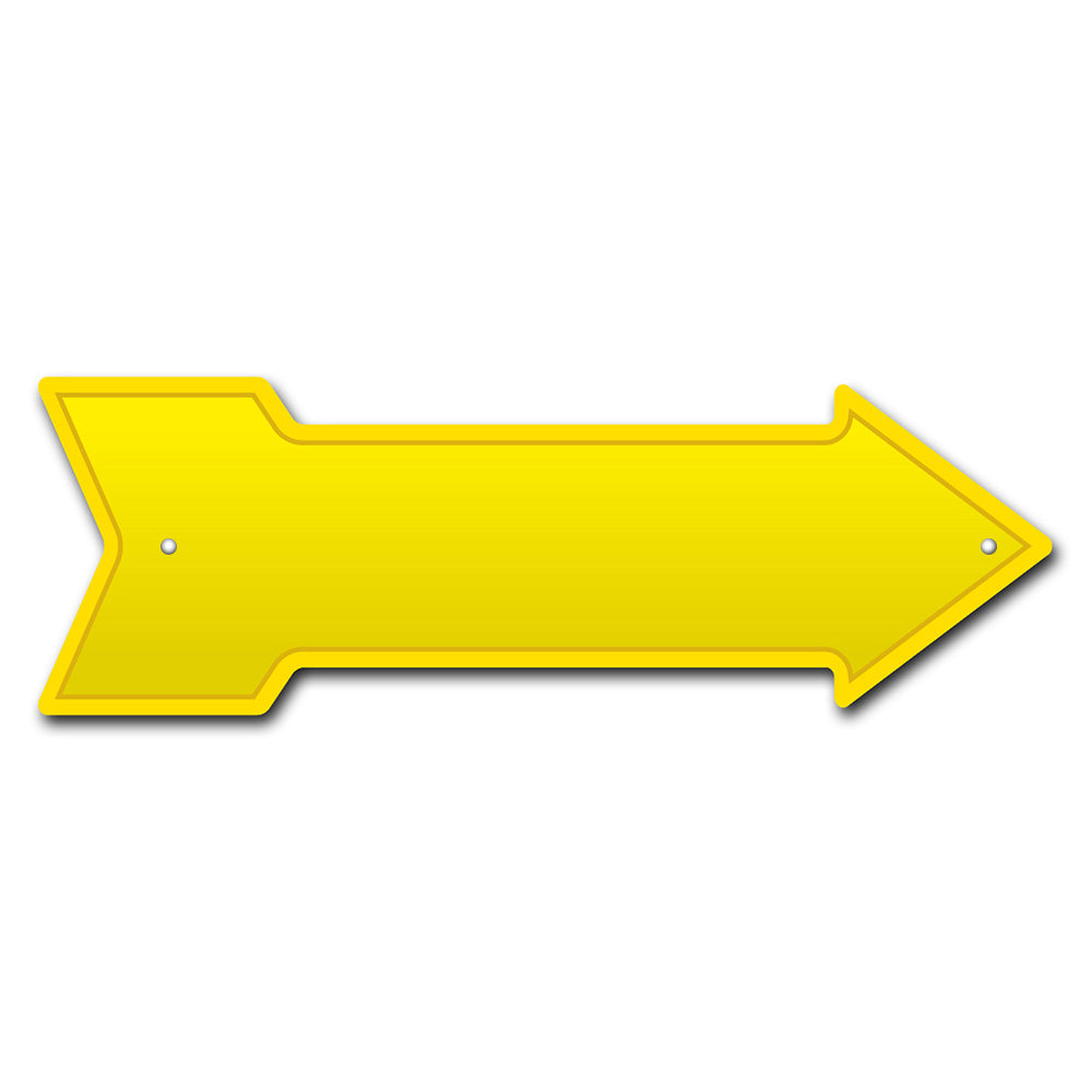 Yellow Arrow Sign