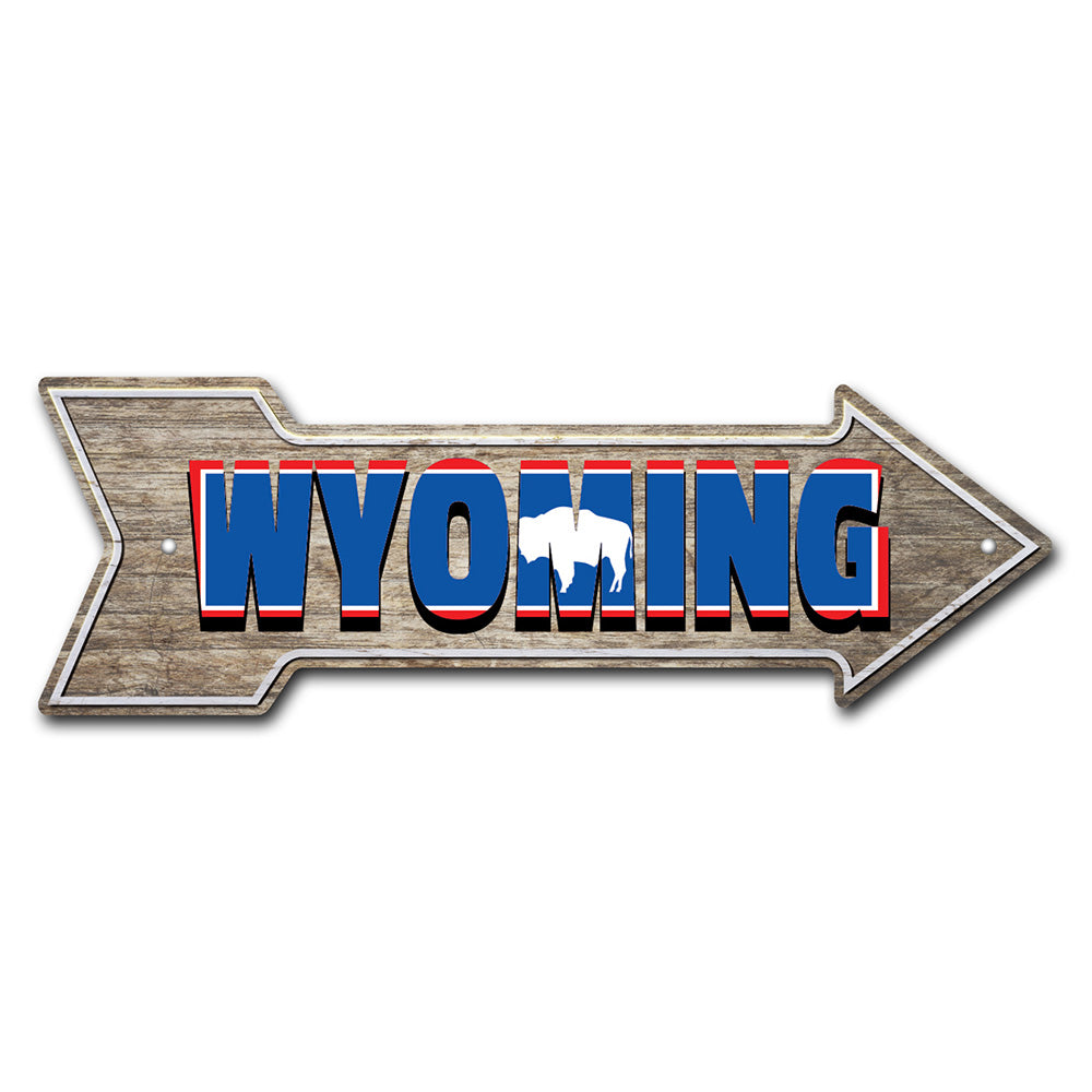 Wyoming Arrow Sign