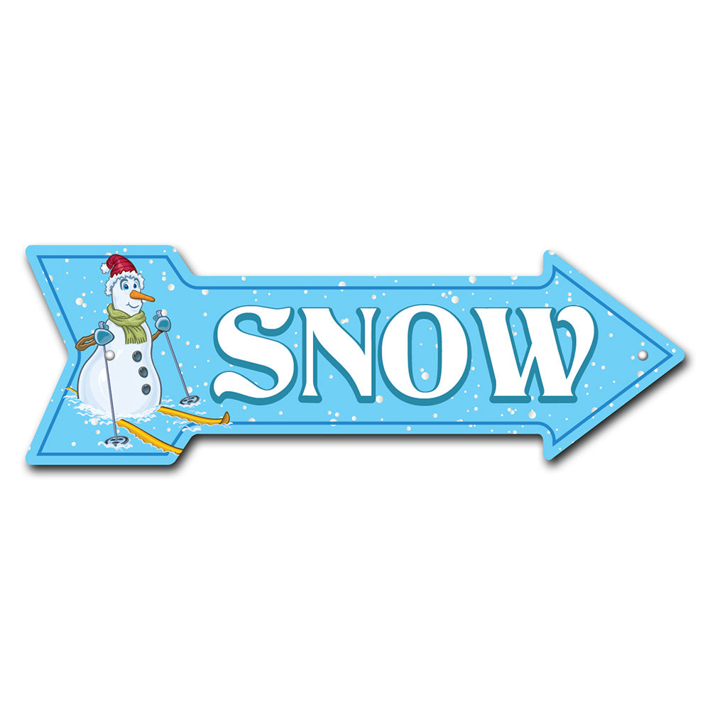 Snow Arrow Sign