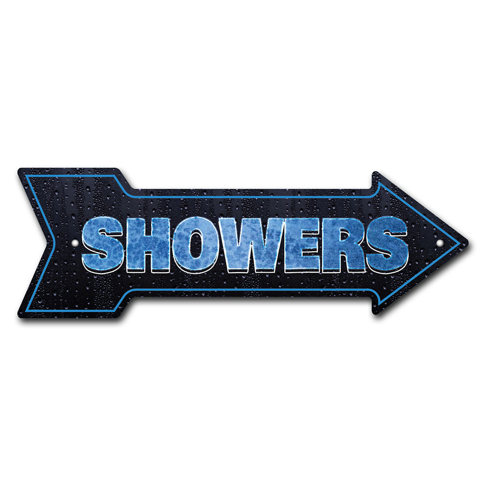 Showers Arrow Sign