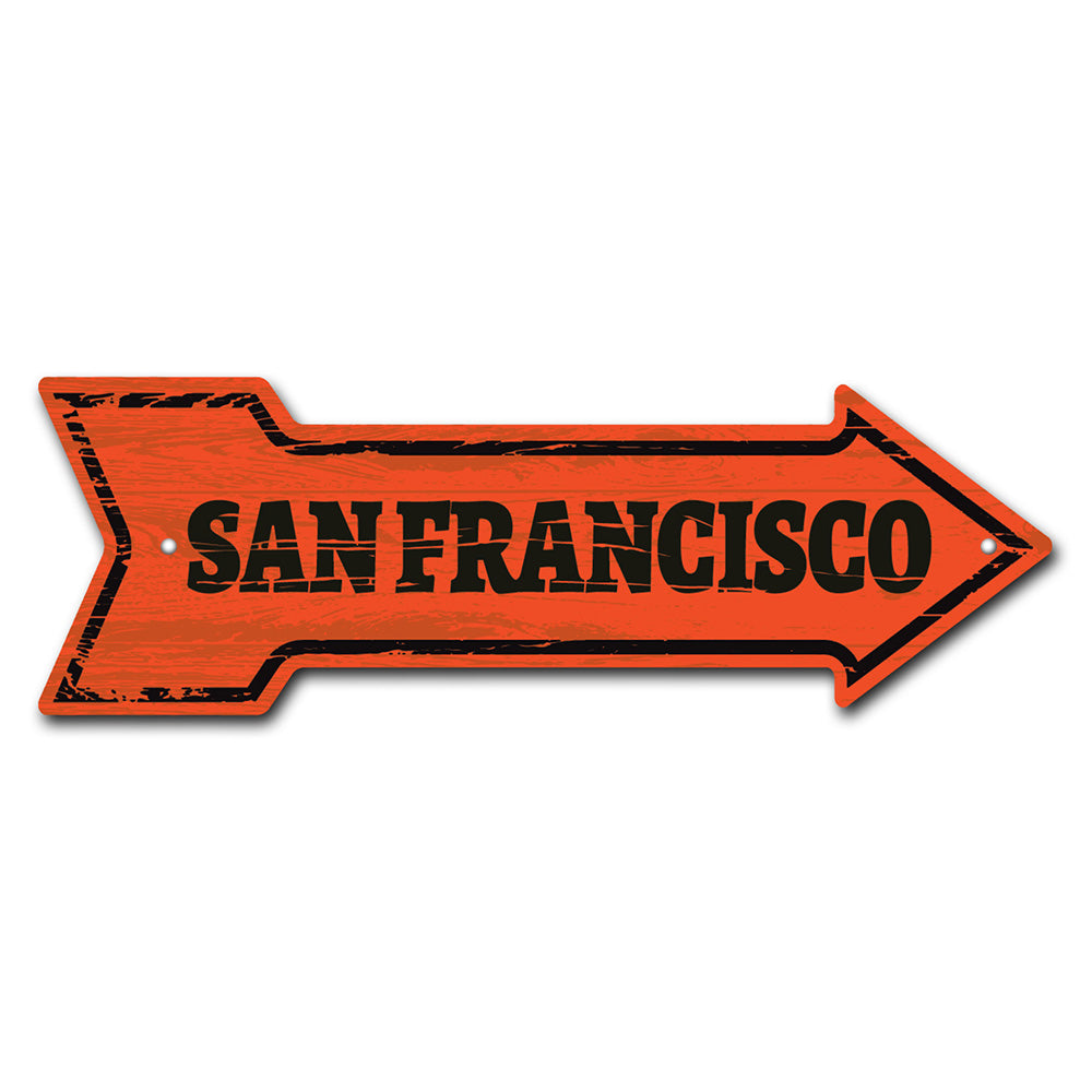 San Francisco 2 Arrow Sign