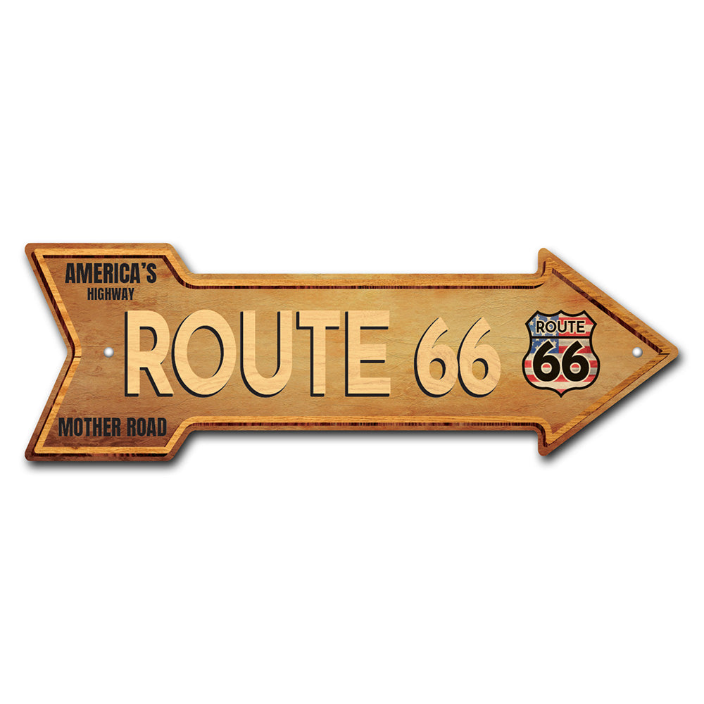 Route 66 Arrow Sign