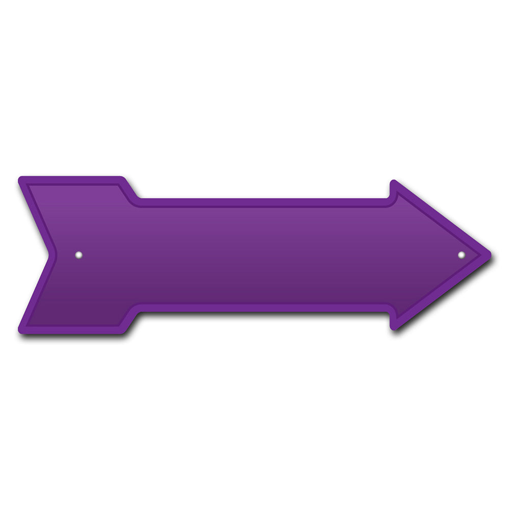 Purple Arrow Sign