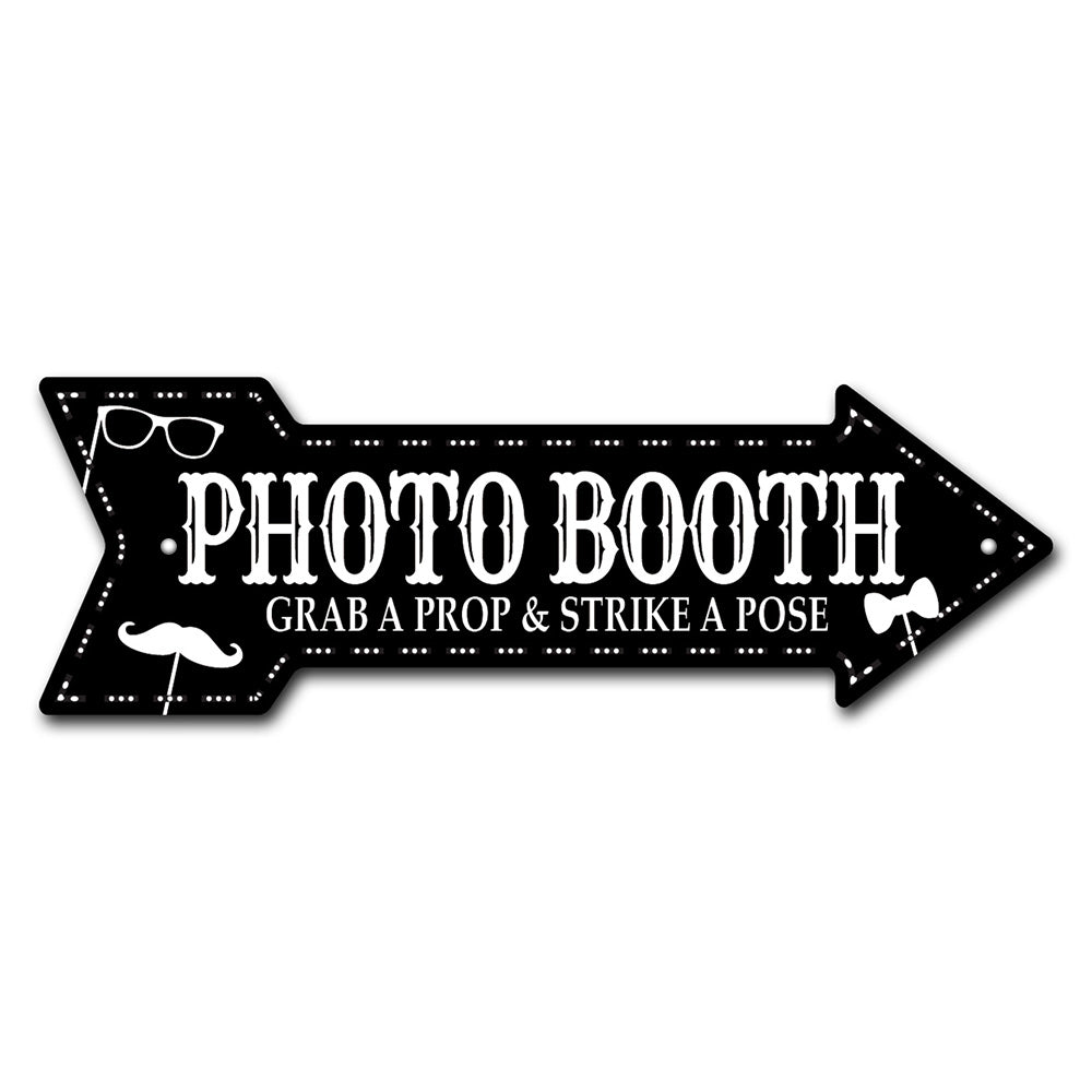 Photo Booth Arrow Sign