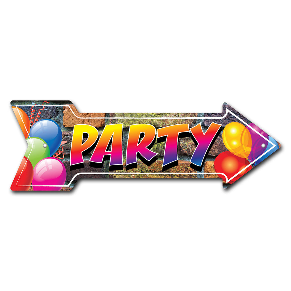 Party 3 Arrow Sign