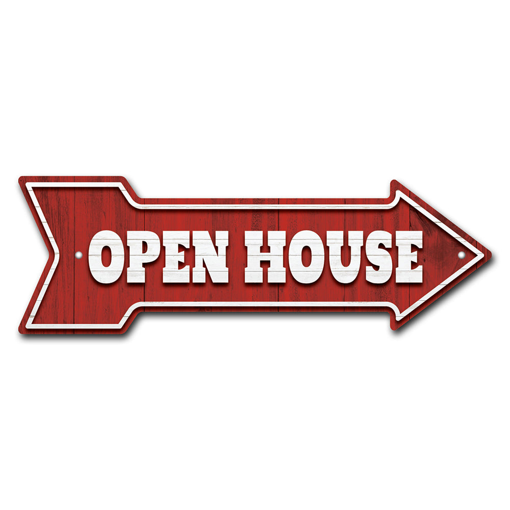 Open House Arrow Sign