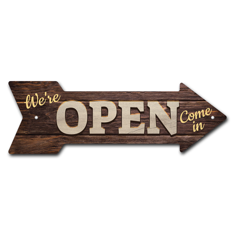 Open (2) Arrow Sign