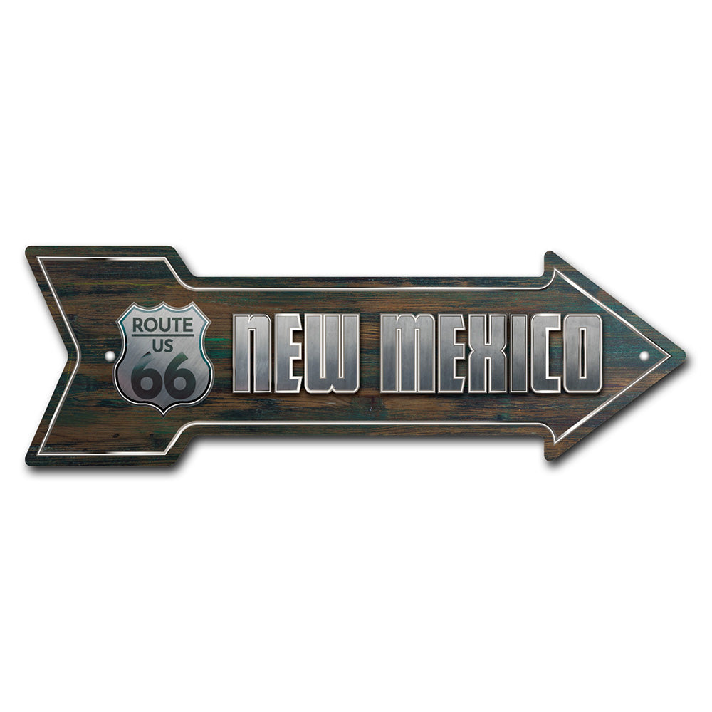 New Mexico 66 Arrow Sign