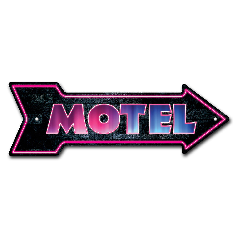 Motel Arrow Sign
