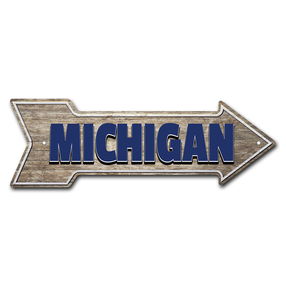 Michigan Arrow Sign