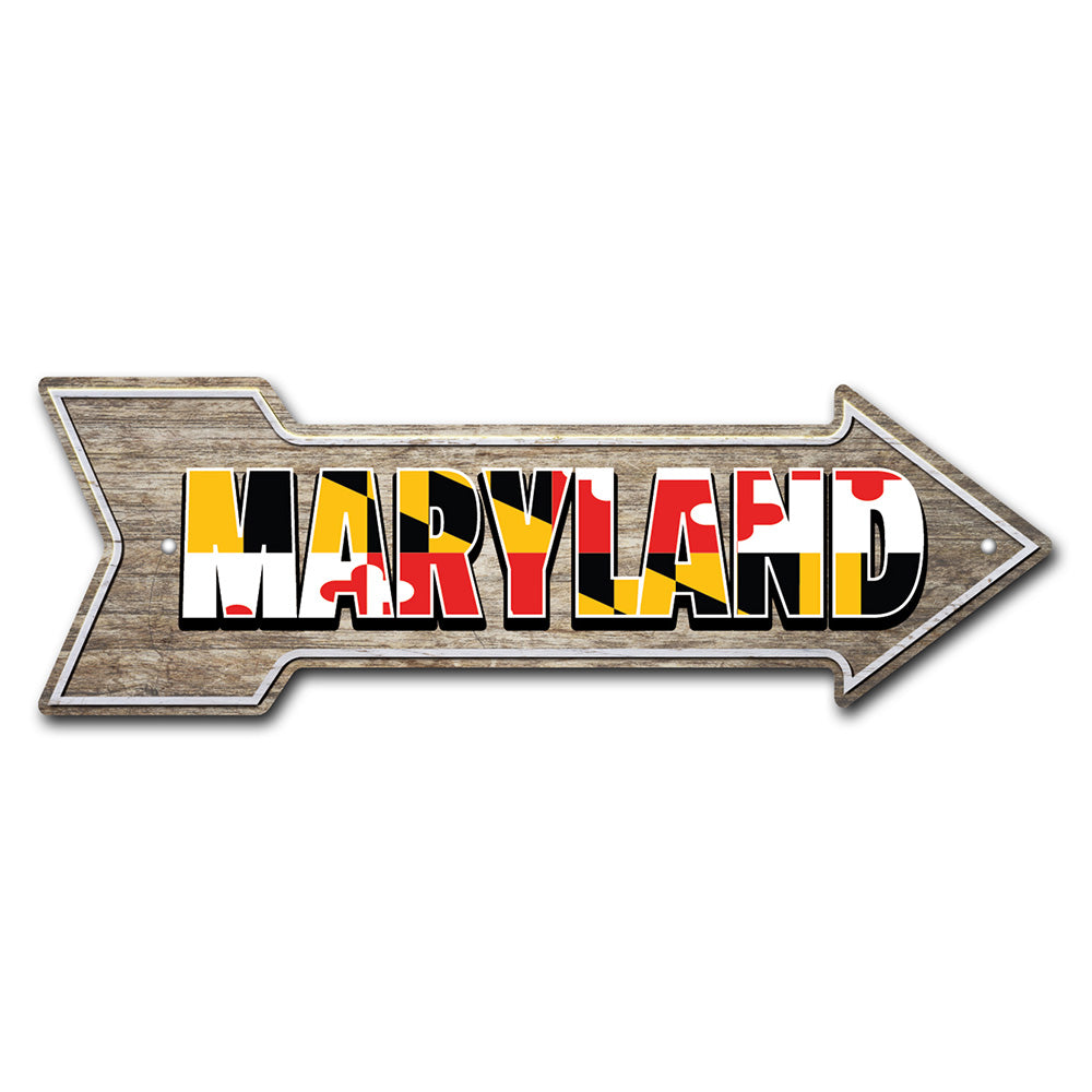 Maryland Arrow Sign
