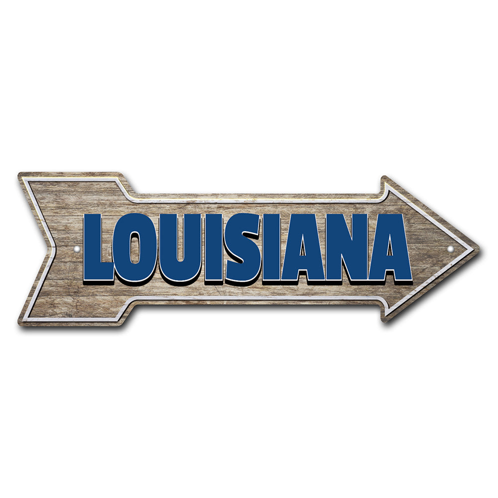 Louisiana Arrow Sign