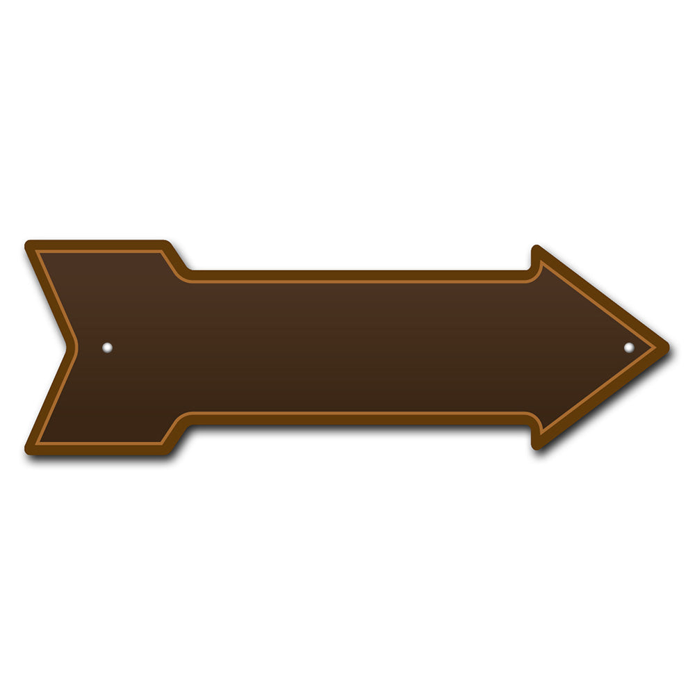 Brown Arrow Sign
