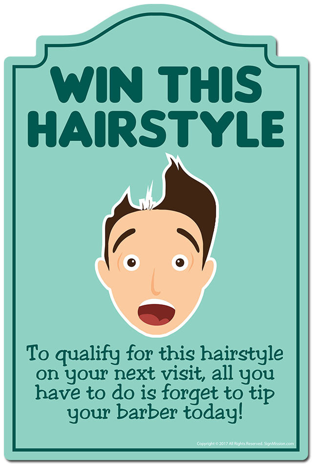 Win This Hairstyle 3 pack of Vinyl Decal Stickers 3.3" X 5" |Laptop Or Car Vinyl Decal Sticker