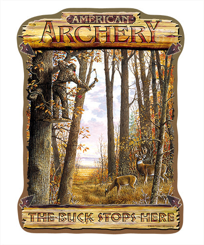 Buck Stops Archery Vinyl Decal Sticker