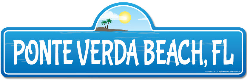 Ponte Verda, FL Florida Beach Street Sign
