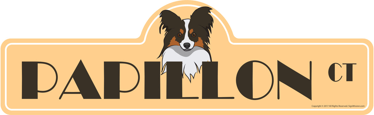 Papillon Street Sign