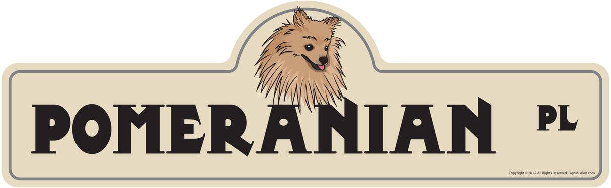Pomeranian Street Sign
