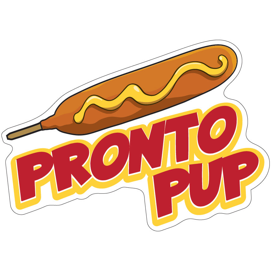 Pronto Pup Die-Cut Decal
