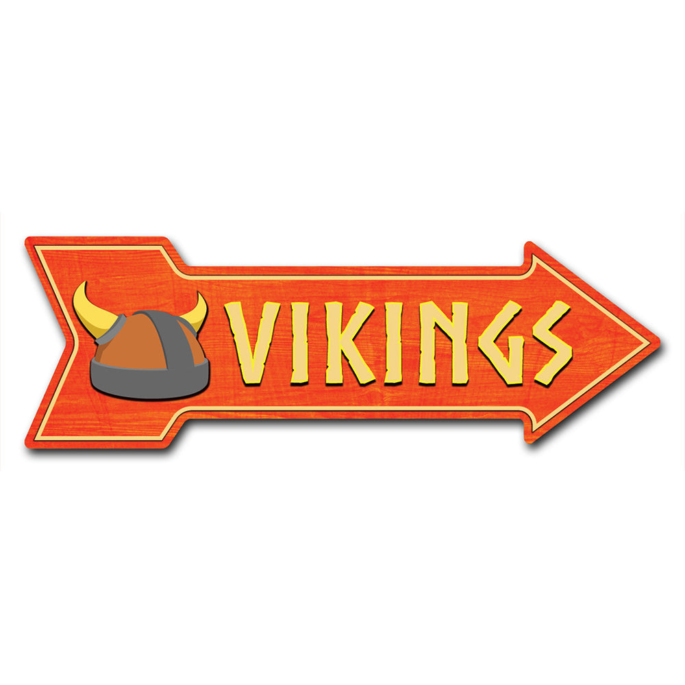 Vikings Arrow Sign