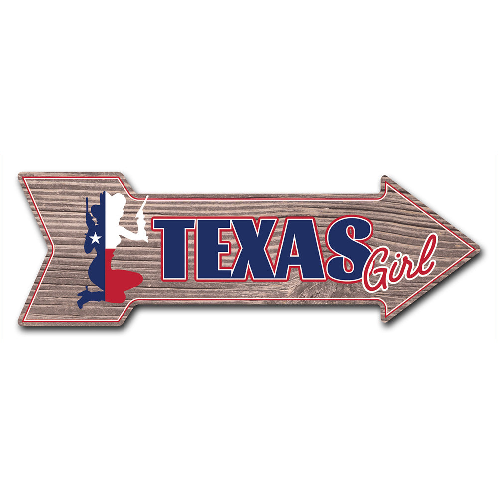 Texas Girl Arrow Sign