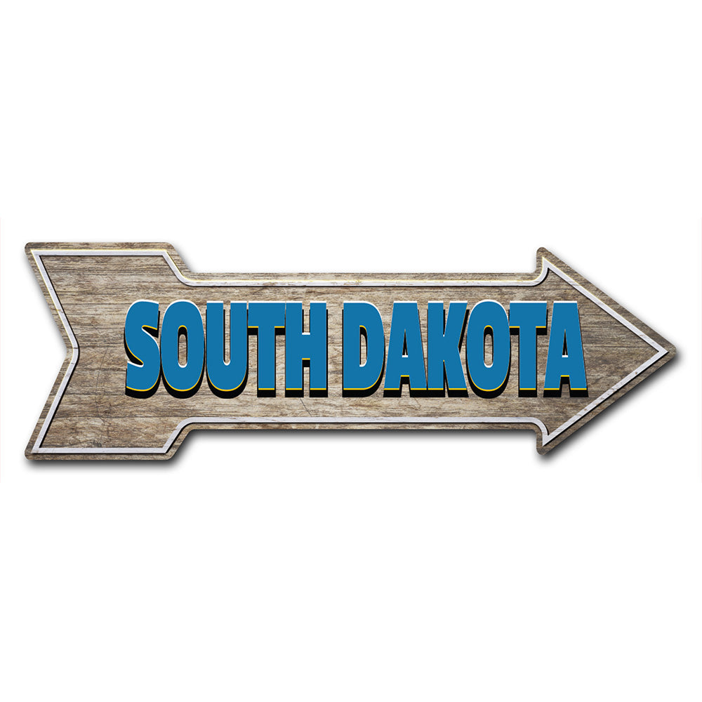South Dakota Arrow Sign