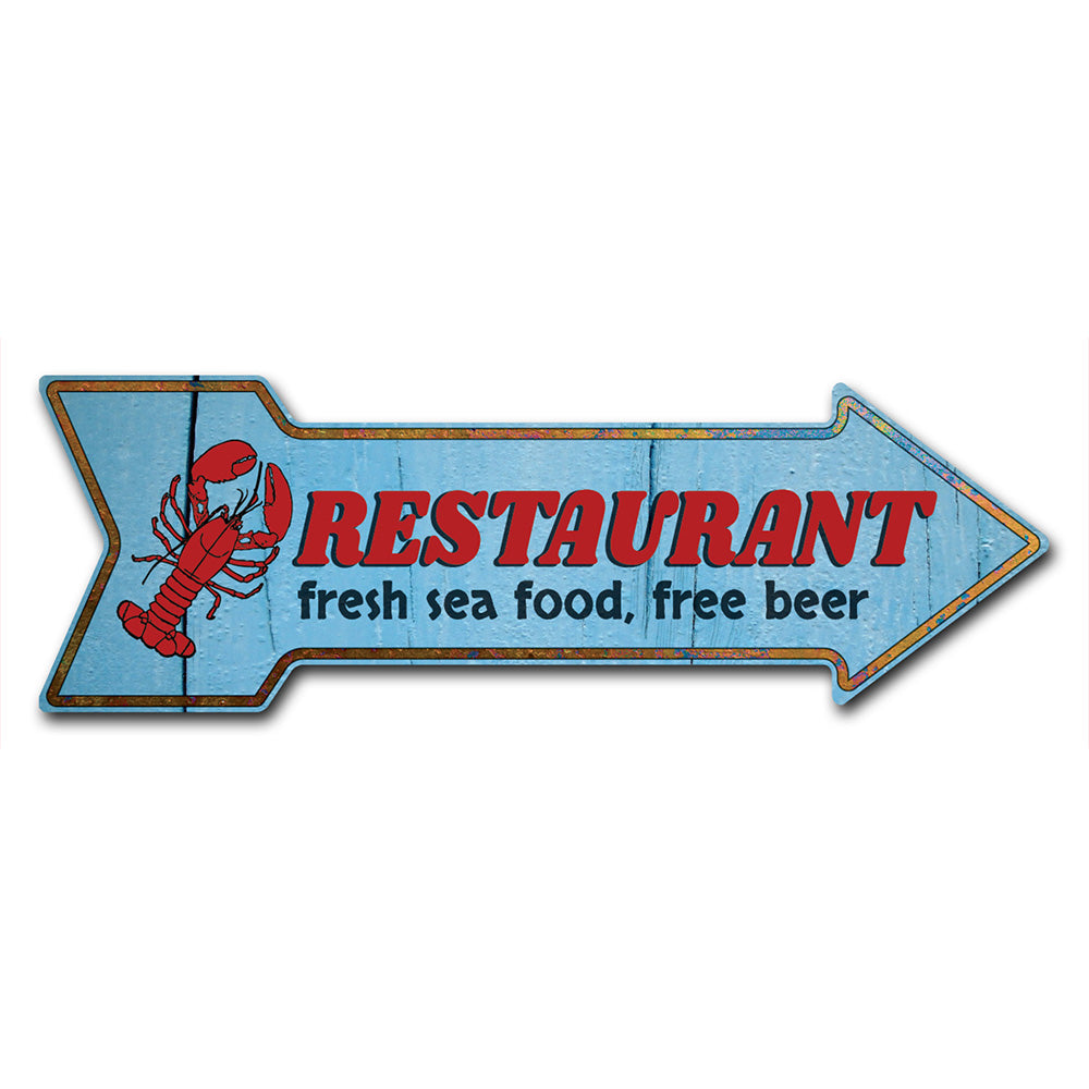 Restaurant Arrow Sign