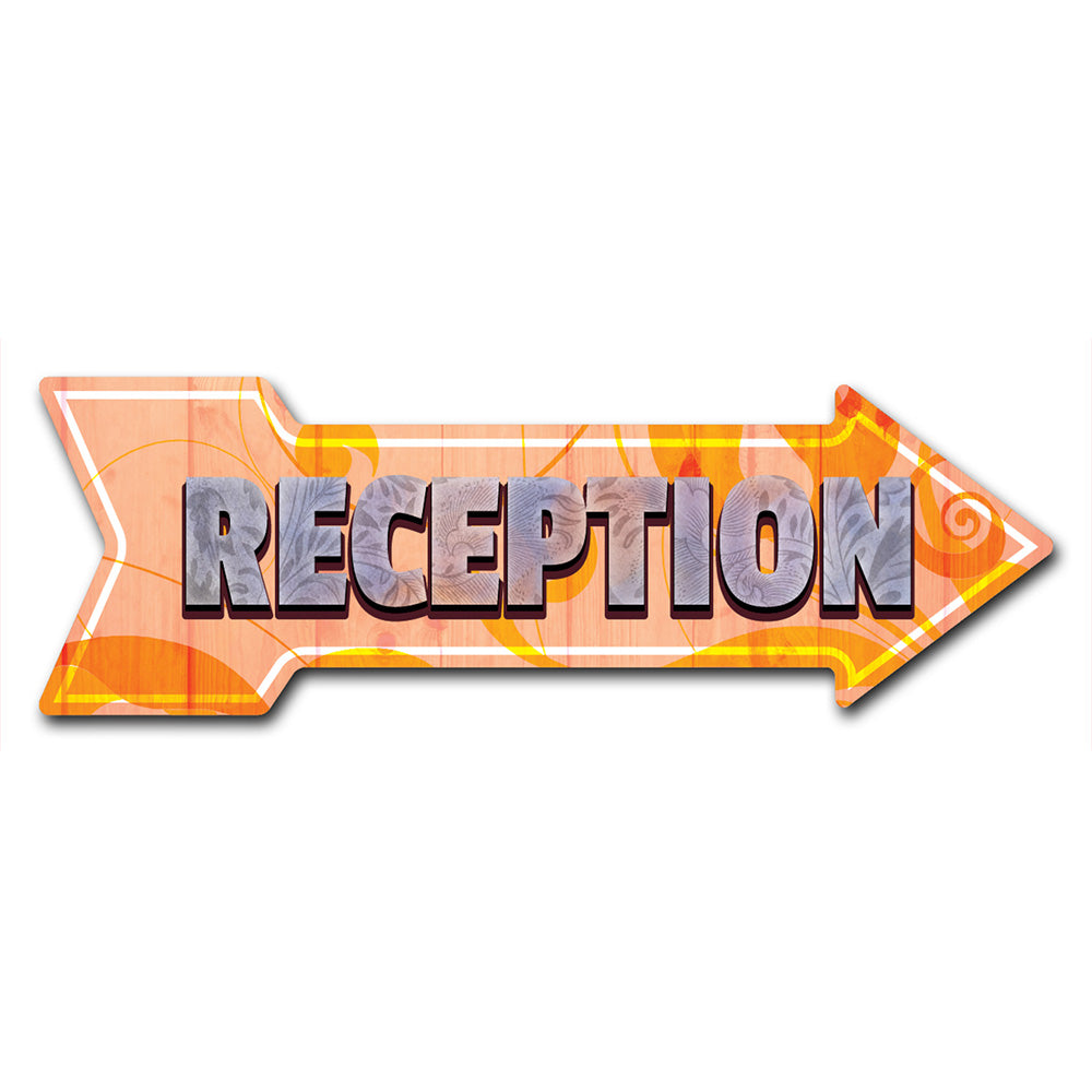 Reception Arrow Sign