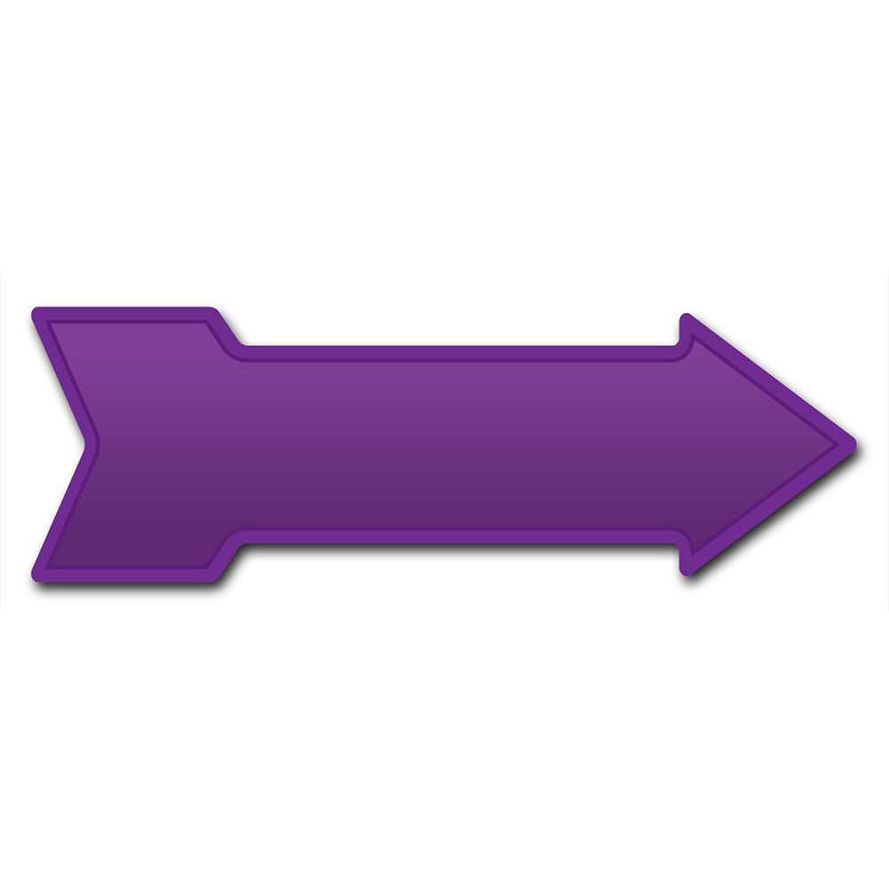 Purple Arrow Sign