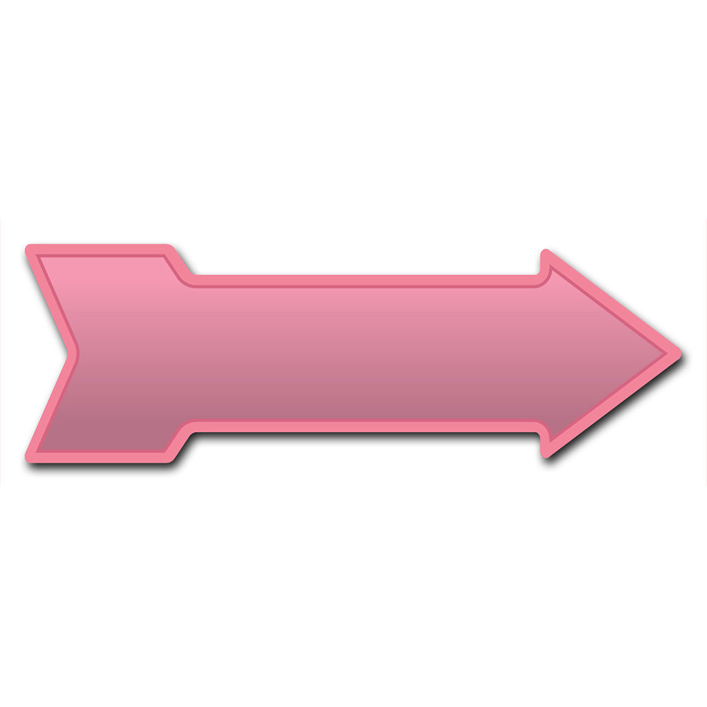 Pink Arrow Sign